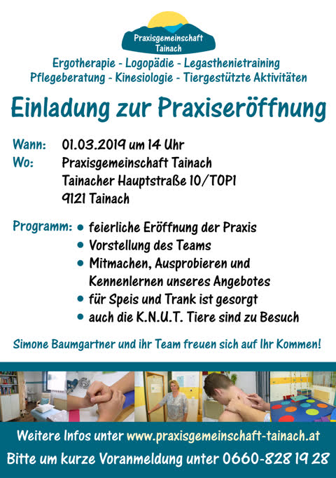 Einladung zur Eröffnung
